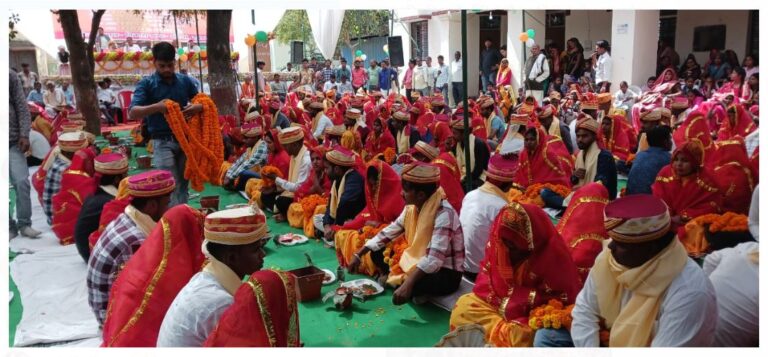 सामूहिक विवाह में अतिथियों की अनुपस्थिति से फीका रहा माहौल