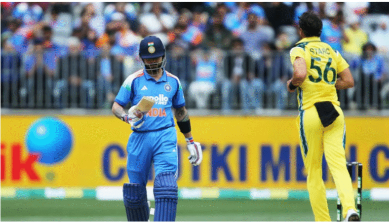 IND vs AUS Live Score 1st ODI बारिश की वजह से फिर रुका मैच, ऑस्ट्रेलिया ने कसा शिकंजा; भारत 52/4