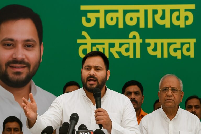 तेजस्वी यादव को ‘जननायक’ बताने पर उठा विवाद, RJD में मचा बवाल — वरिष्ठ नेता बोले ‘समय अभी नहीं आया’