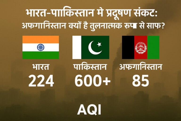 भारत-पाकिस्तान में प्रदूषण संकट: अफगानिस्तान क्यों है तुलनात्मक रूप से साफ़?