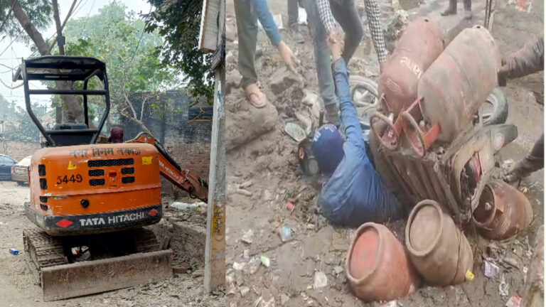 नगर निगम की लापरवाही 12 दिन बाद भी नाला जस का तस, नए हादसे का इंतजार